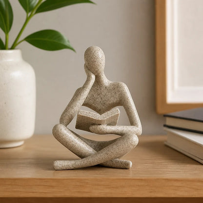Statuetta Pensatore in Lettura
