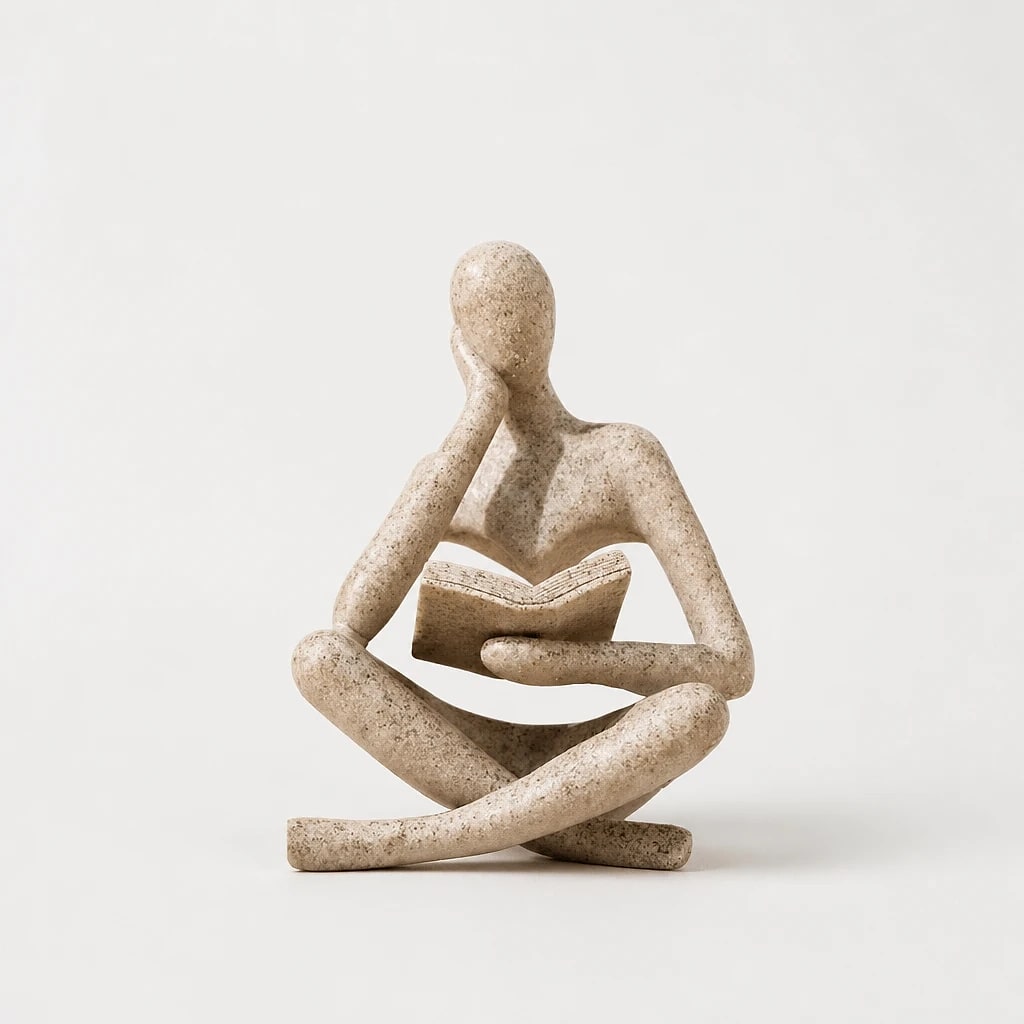 Statuetta Pensatore in Lettura