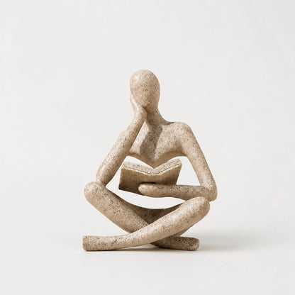 Statuetta Pensatore in Lettura