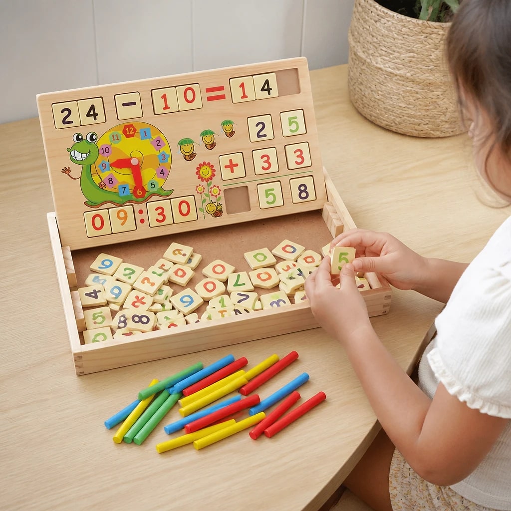 Tavola Matematica in Legno per Bambini