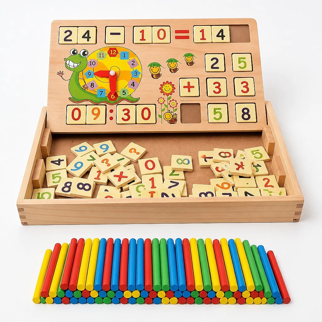 Tavola Matematica in Legno per Bambini