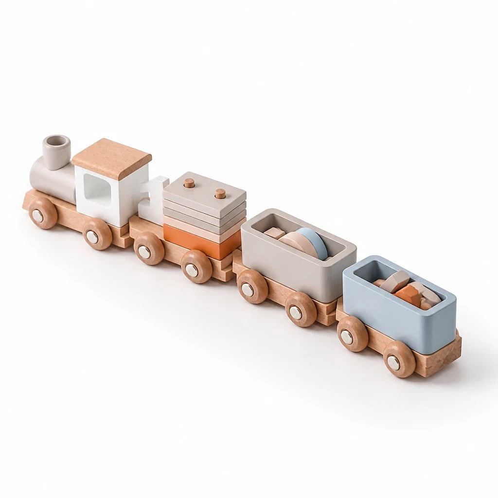 Trenino in Legno Educativo