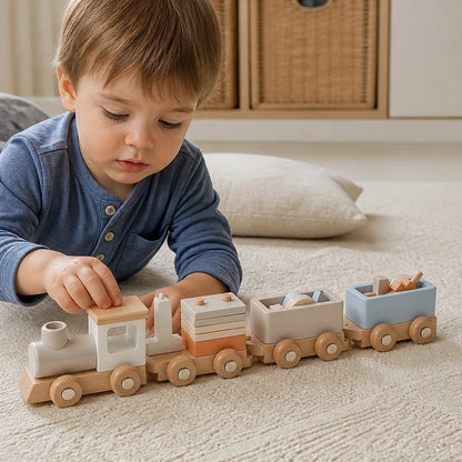 Trenino in Legno Educativo