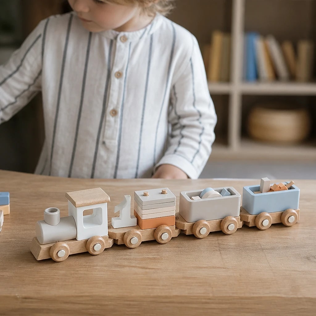 Trenino in Legno Educativo