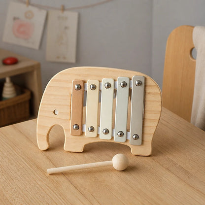 Xilofono Elefante in Legno per Bambini