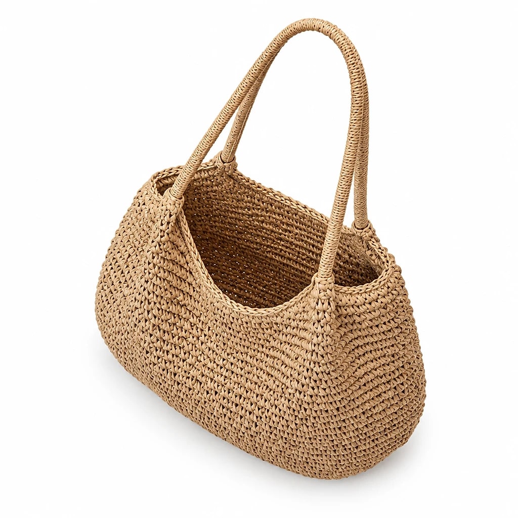 Borsa a spalla Intreccio Naturale — dettaglio 2