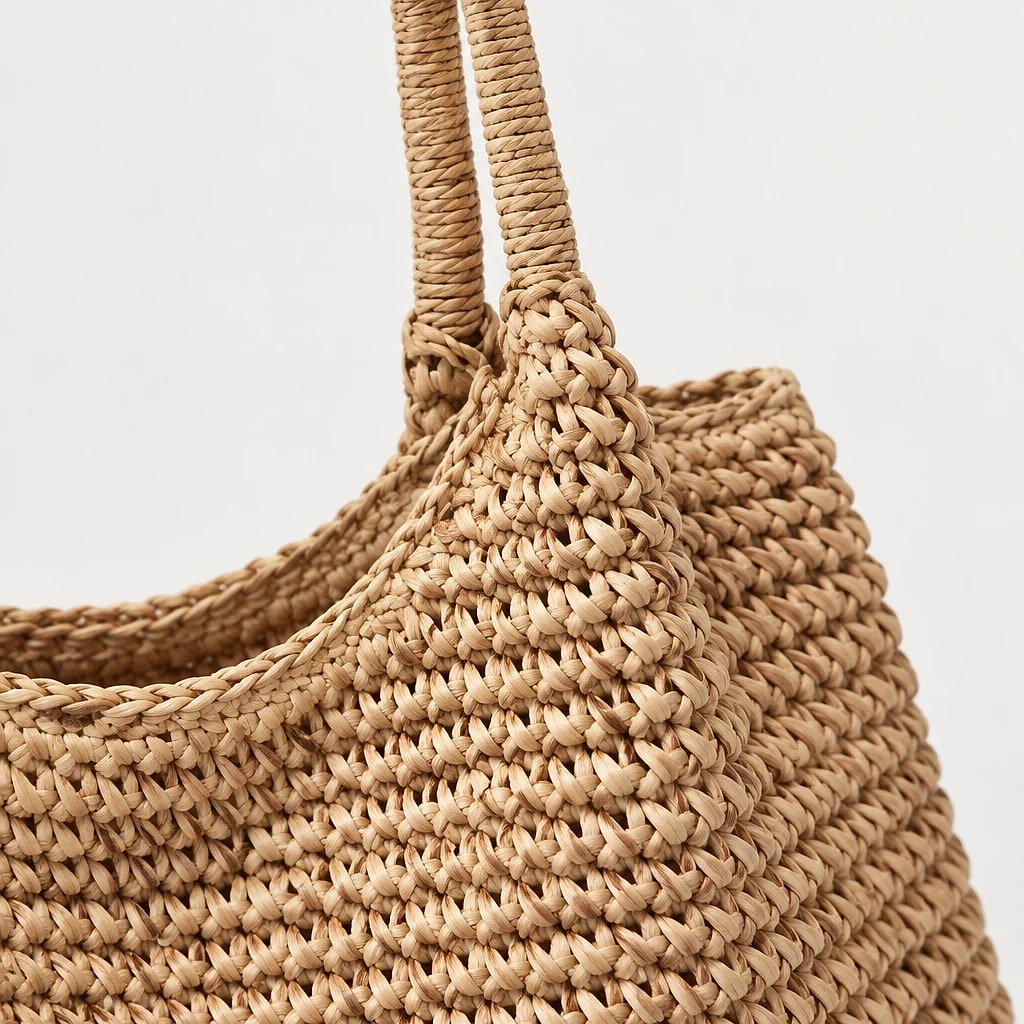 Borsa a spalla Intreccio Naturale — dettaglio 3