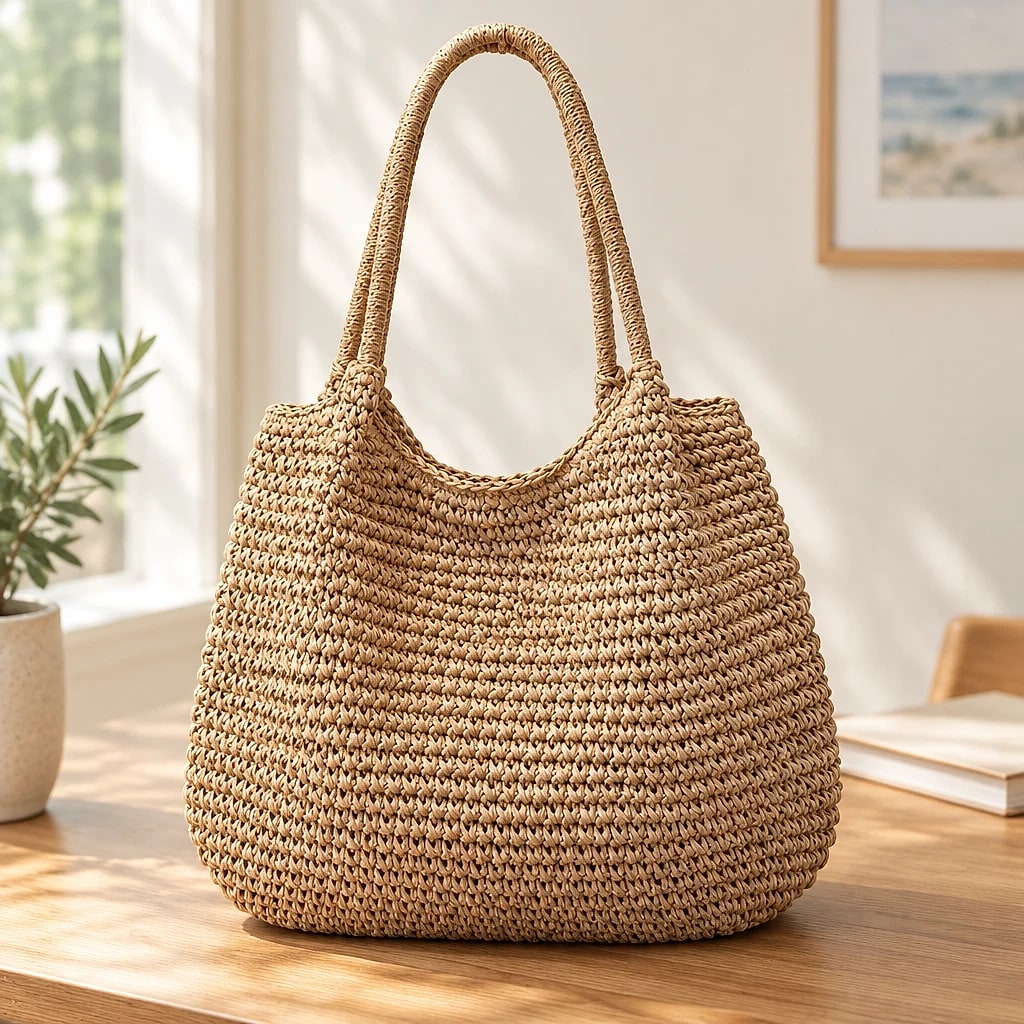 Borsa a spalla Intreccio Naturale — dettaglio 5