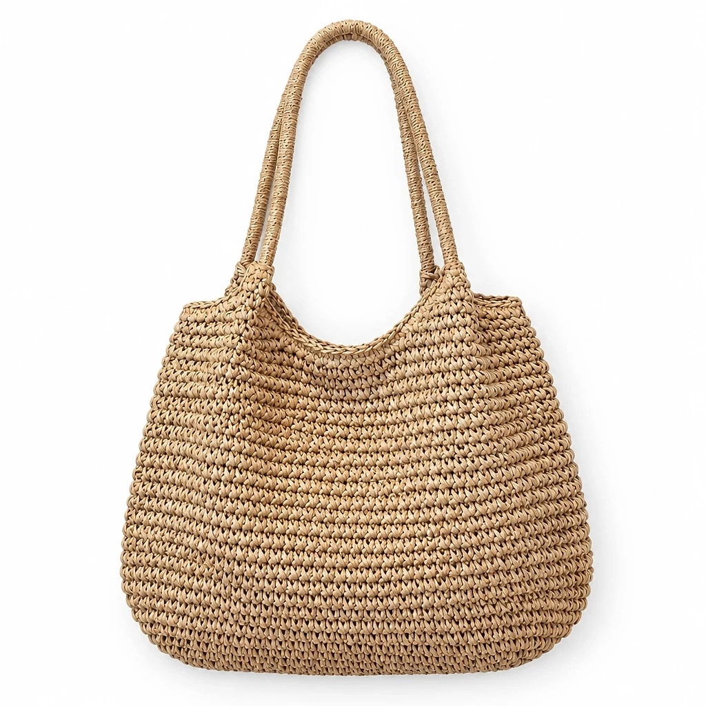Borsa a spalla Intreccio Naturale — dettaglio 6