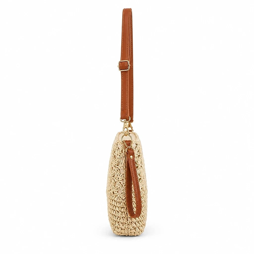 Tracolla Intreccio Cognac — dettaglio 1