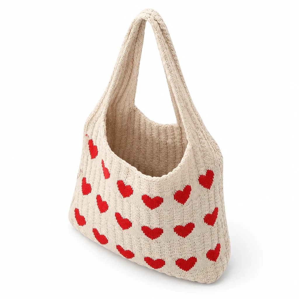 Borsa a spalla Cuori — dettaglio 2