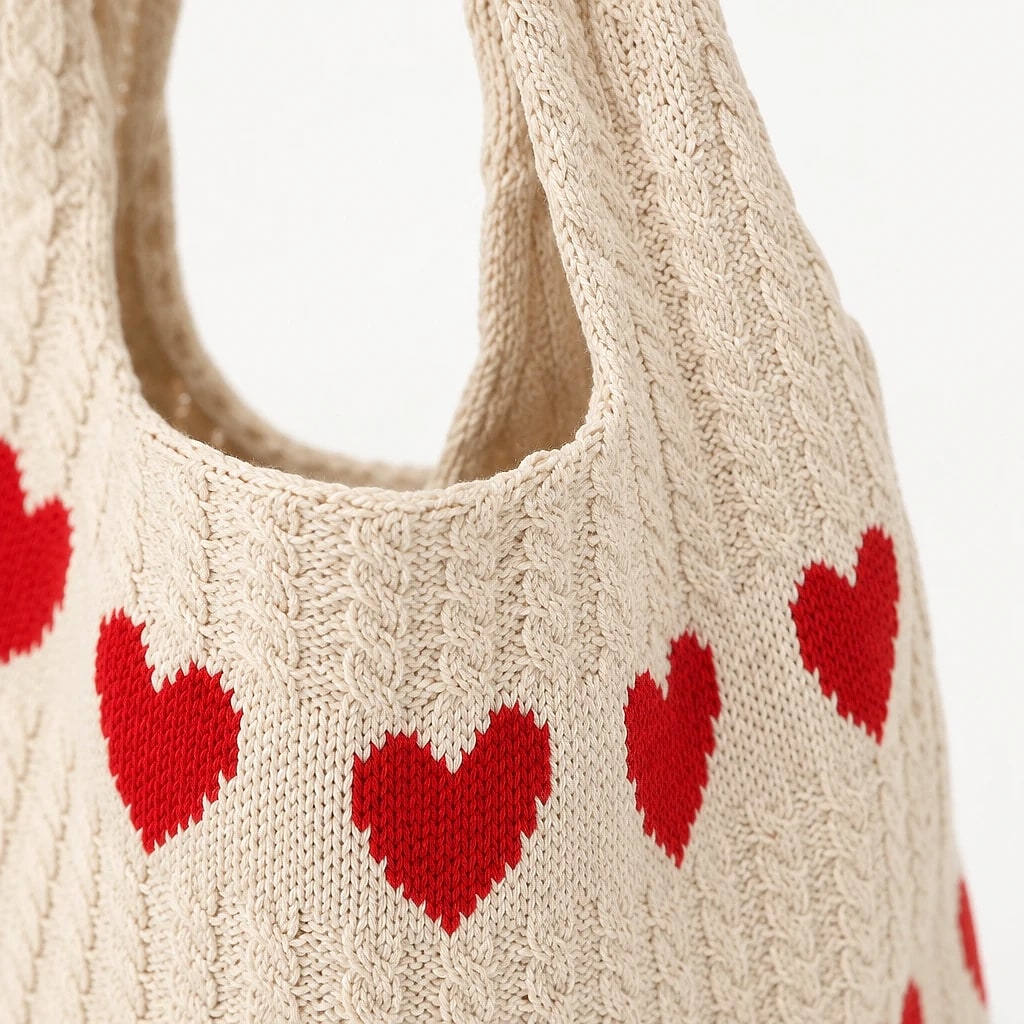 Borsa a spalla Cuori — dettaglio 3