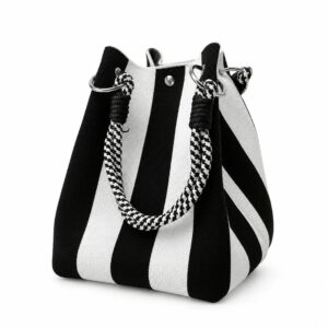 Mini borsa a mano Righe