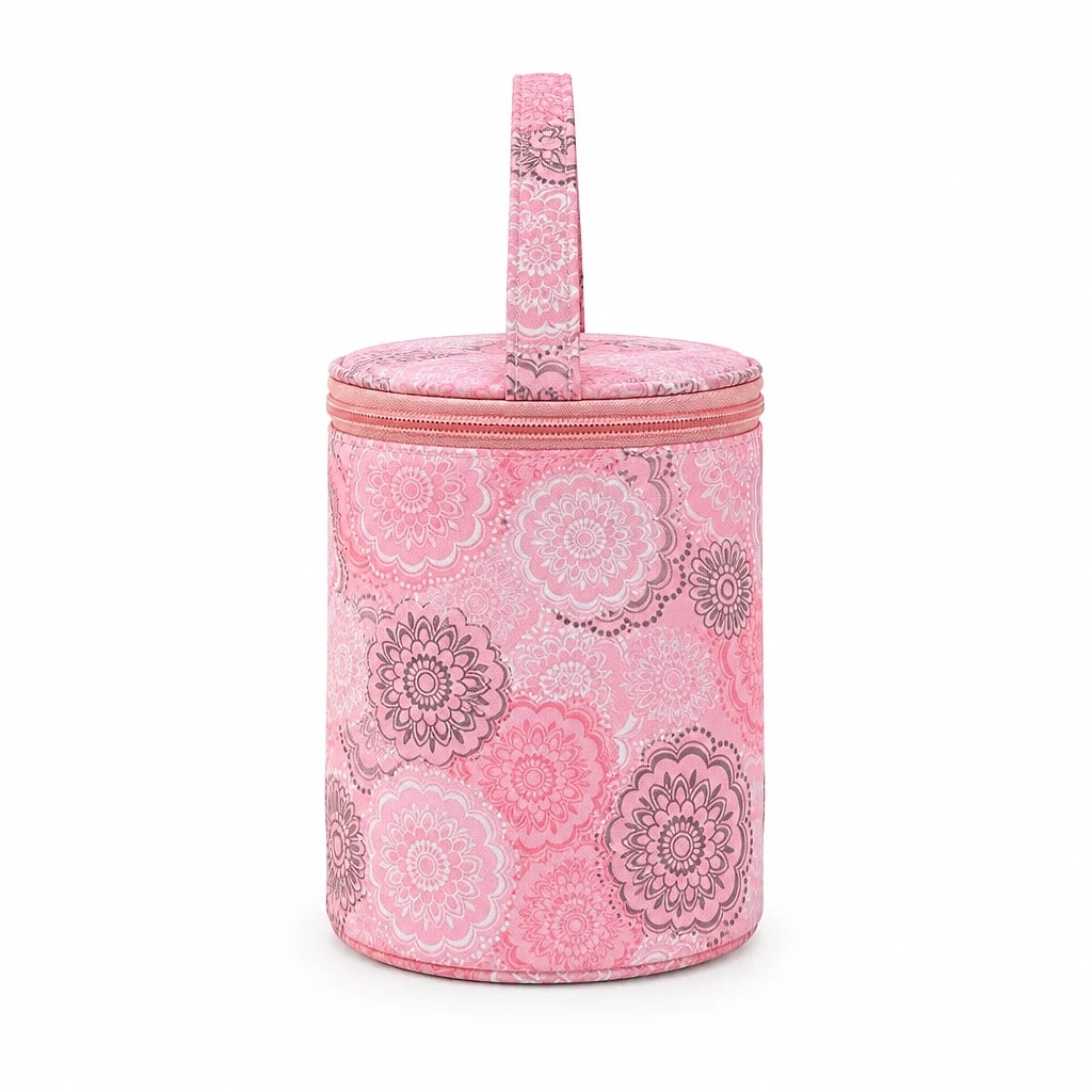 Borsa portagomitoli floreale — dettaglio 1