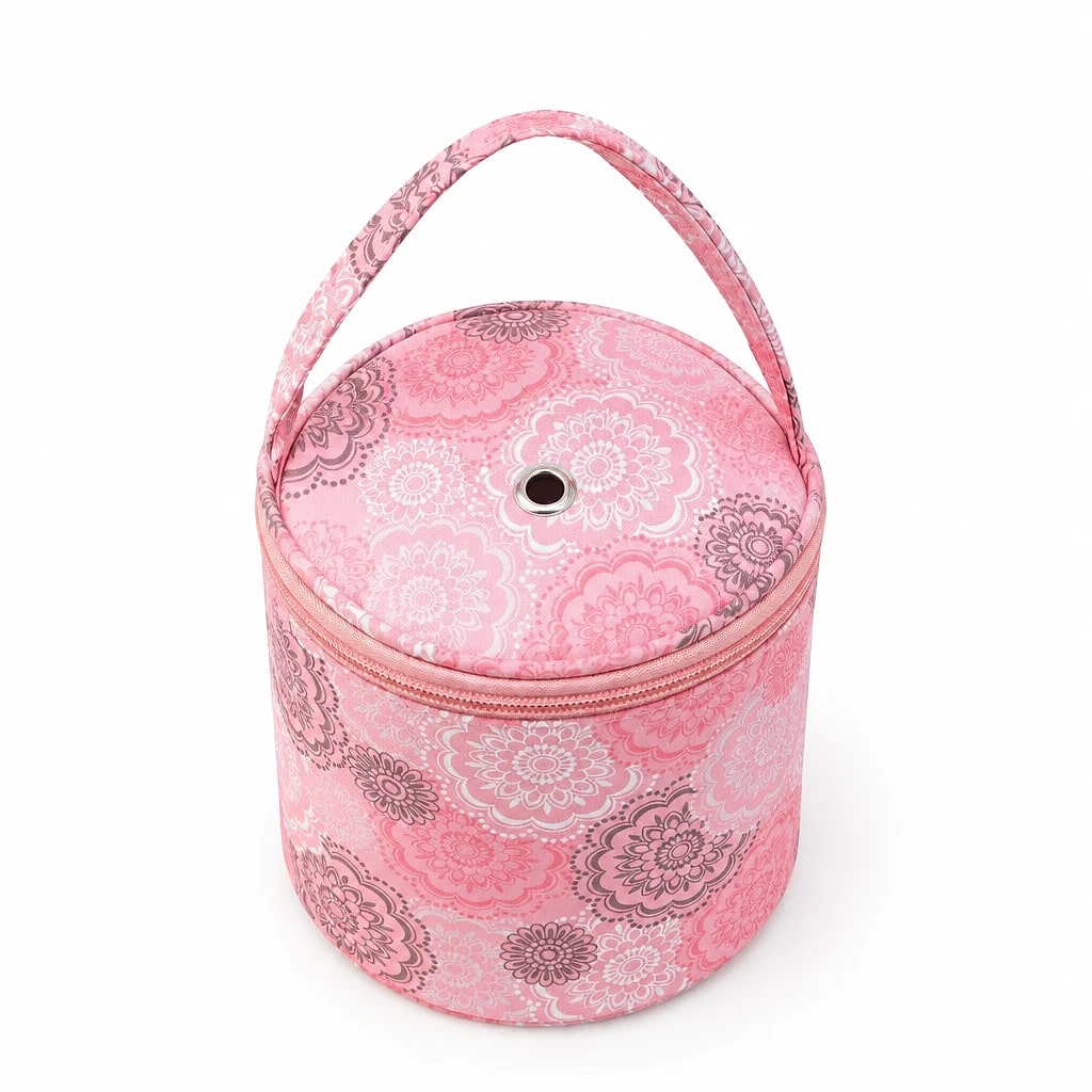 Borsa portagomitoli floreale — dettaglio 6