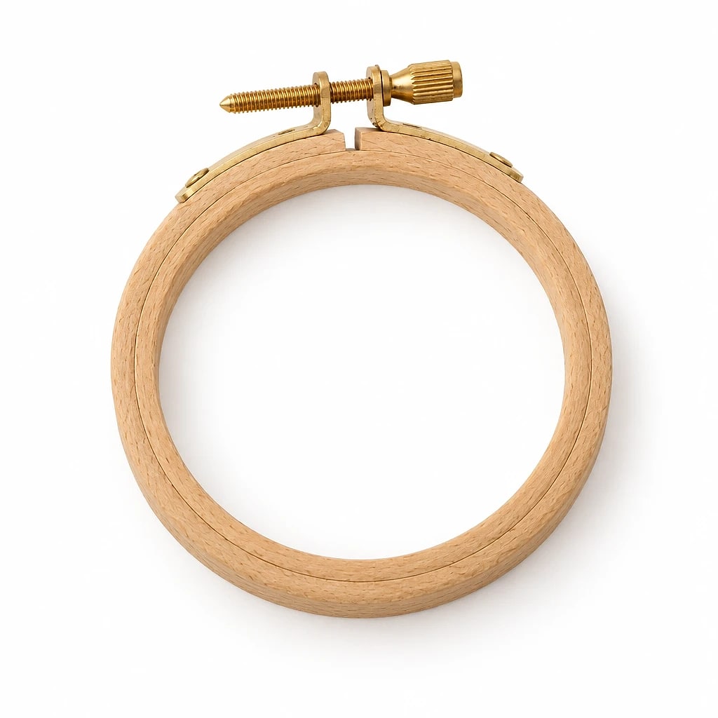 Telaio da ricamo in legno — dettaglio 2