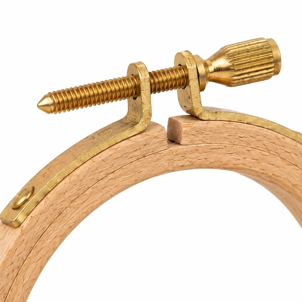 Telaio da ricamo in legno — dettaglio 3